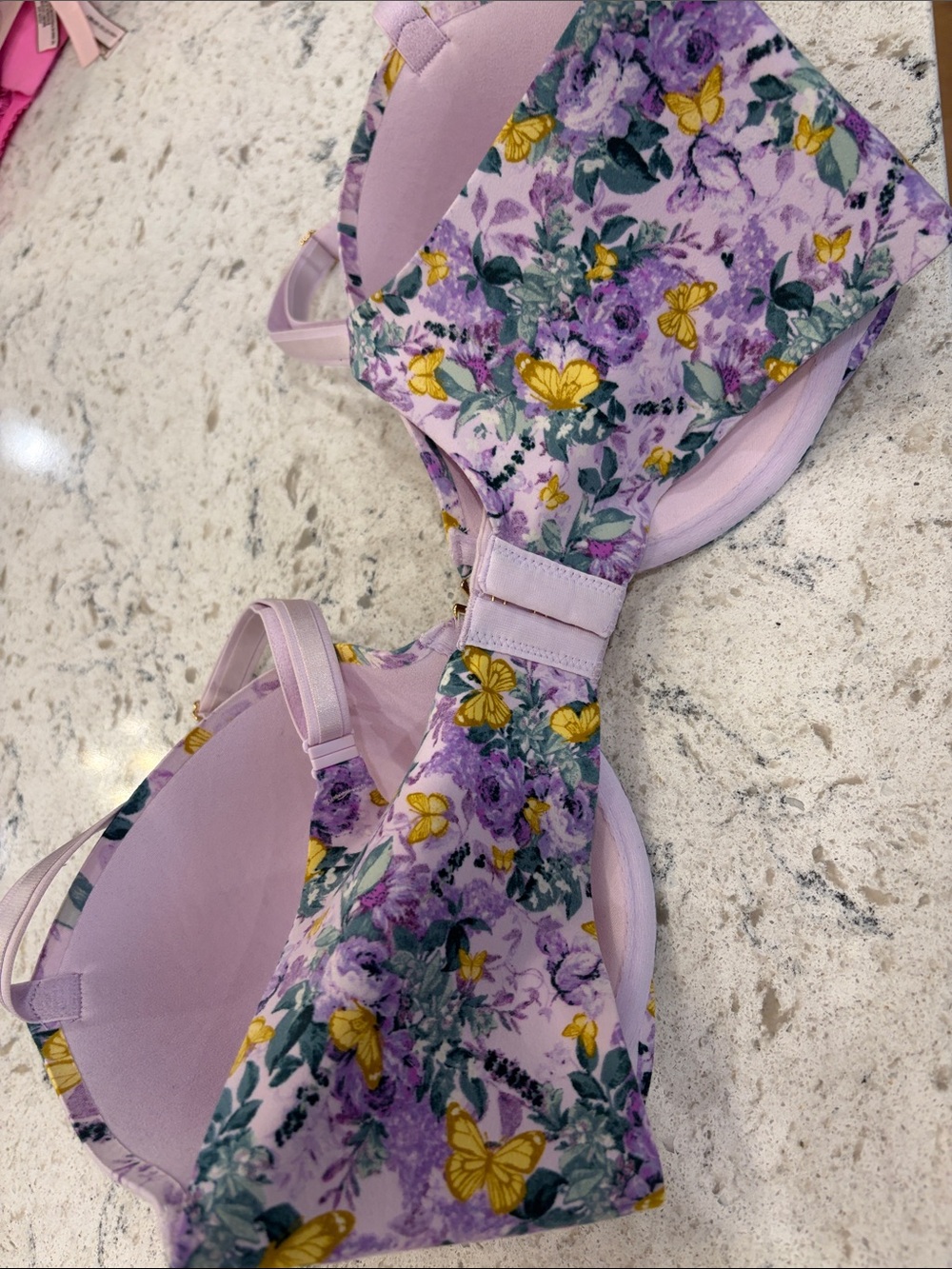 Victoria Secret purple floral underwire bra - Picture 2 of 8